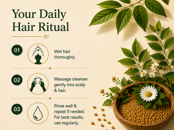 Heena Bhringraj Hair Cleanser with Methi Seeds – 500ml