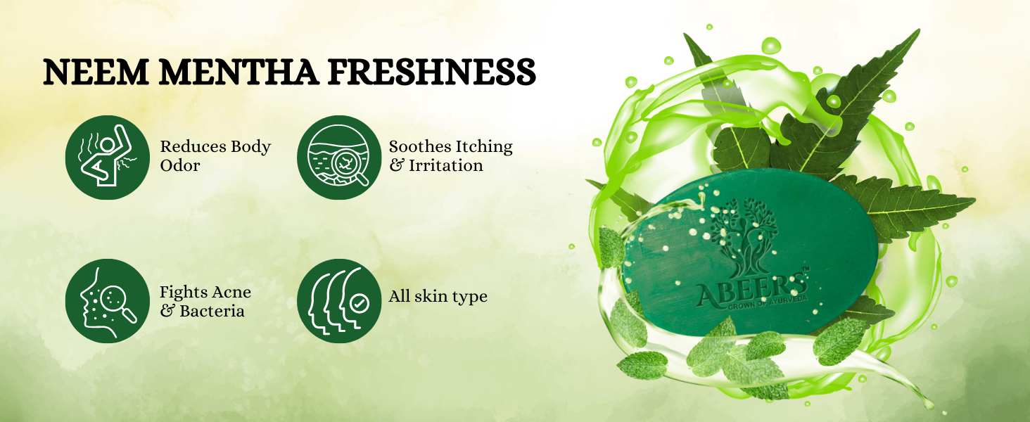 Handmade Neem & Mentha Soap