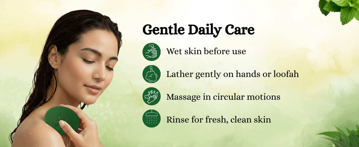 Handmade Neem & Mentha Soap