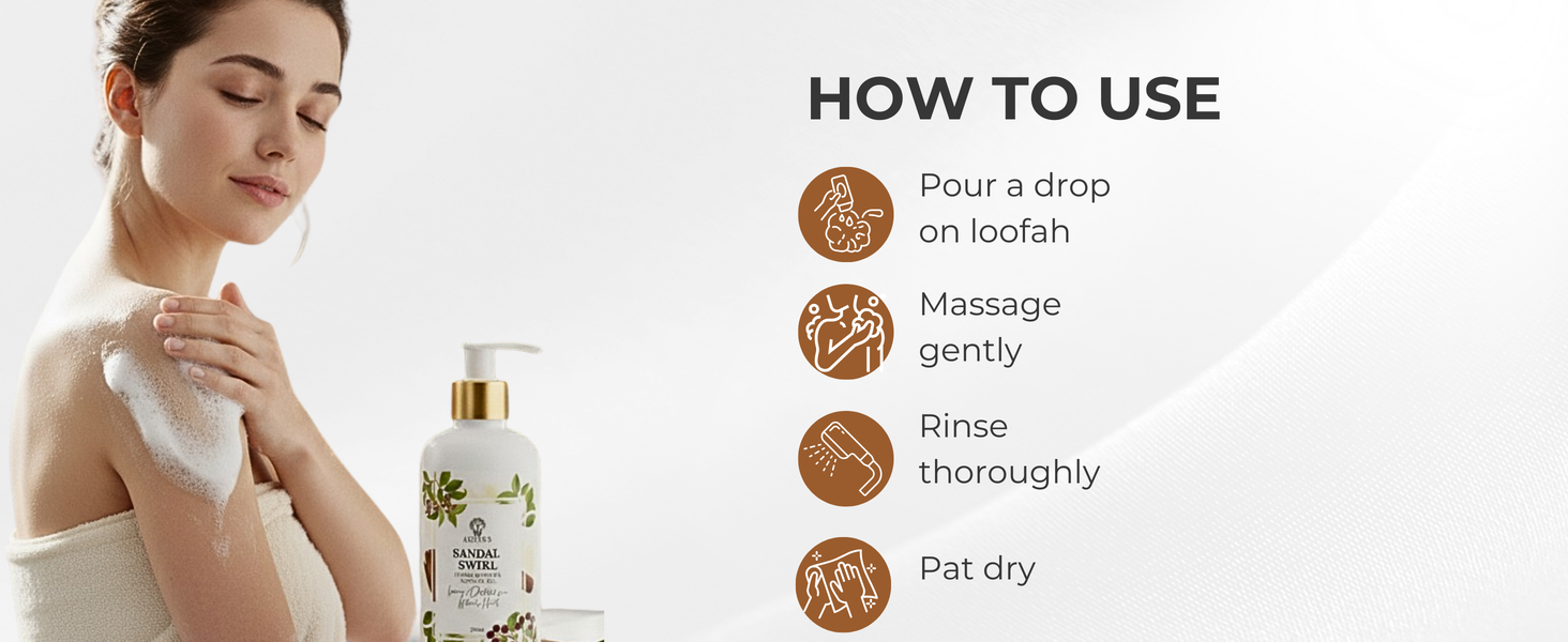Sandal Swirl Shower Gel 300ml