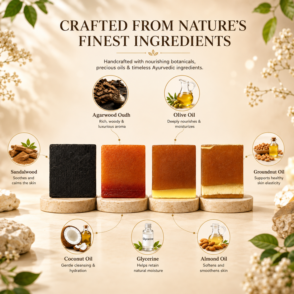 Oud Luxury Soap Gift Set (Pack of 4)