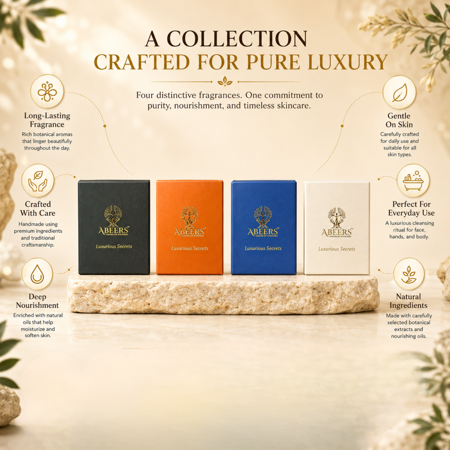 Oud Luxury Soap Gift Set (Pack of 4)