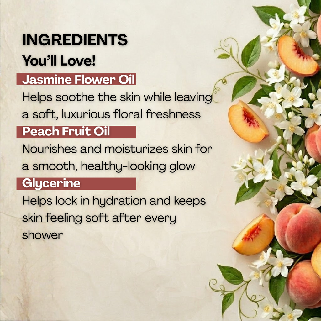 Jasmine Peach Body Wash