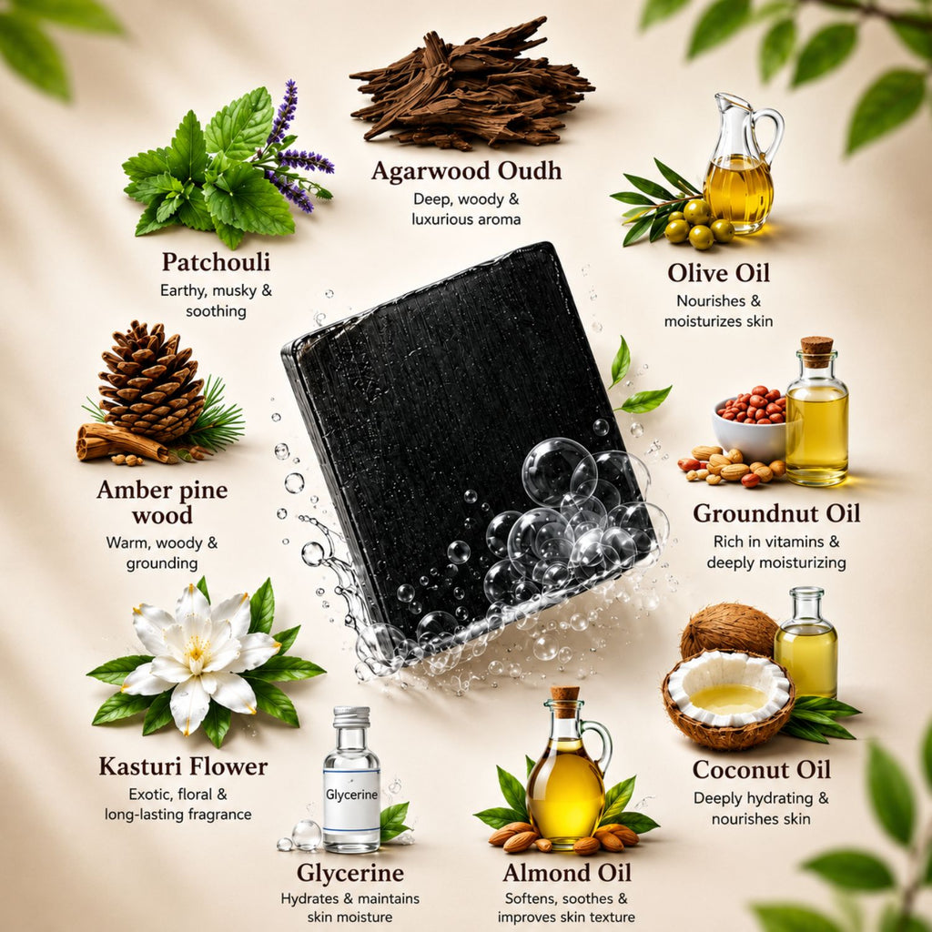 Oud Kasturi Handmade Soap (125g)