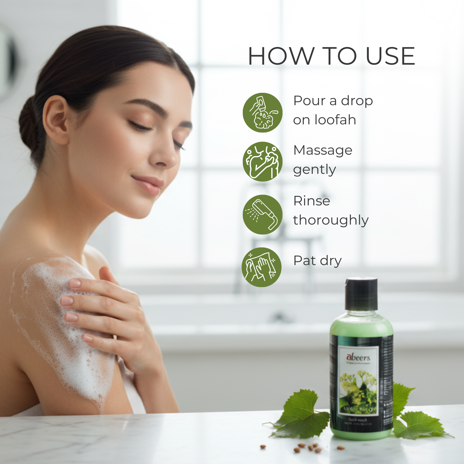 Abeers Grape Seed Body Wash