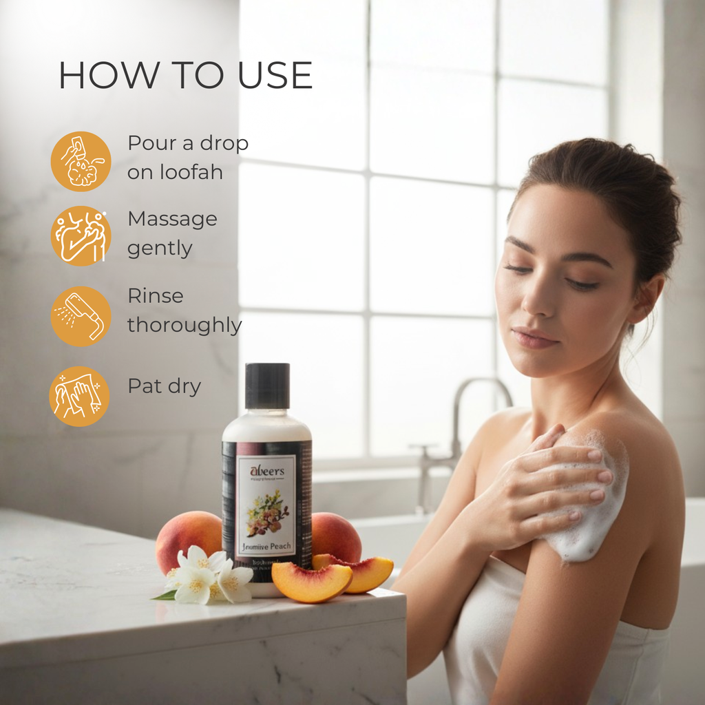 Abeers Jasmine Peach Body Wash