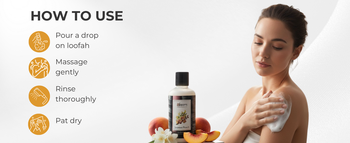 Jasmine Peach Body Wash