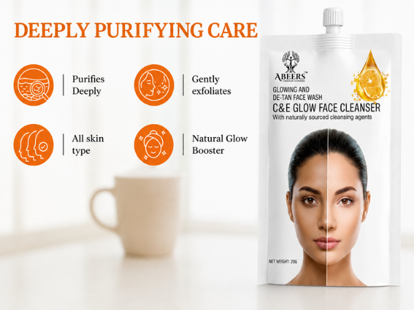 C&E Glow Face Cleanser De-Tan Face Wash
