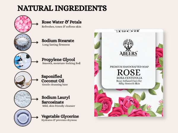 Handmade Rose Soap Pack