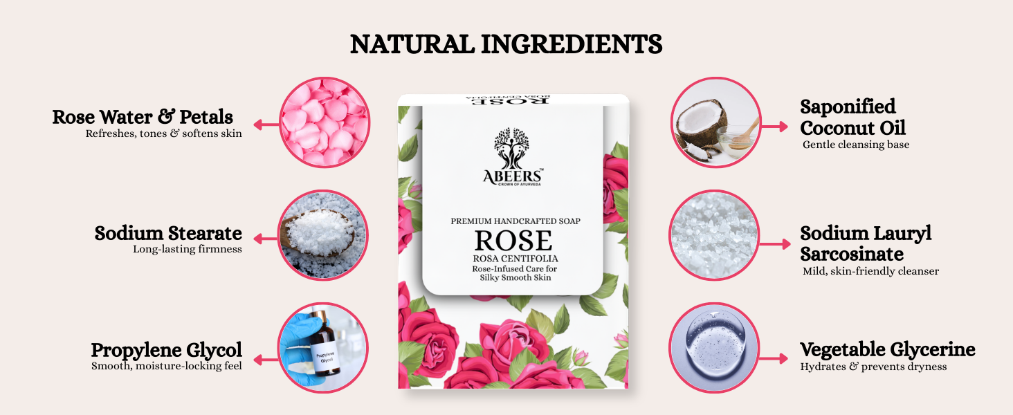 Handmade Rose Soap Pack