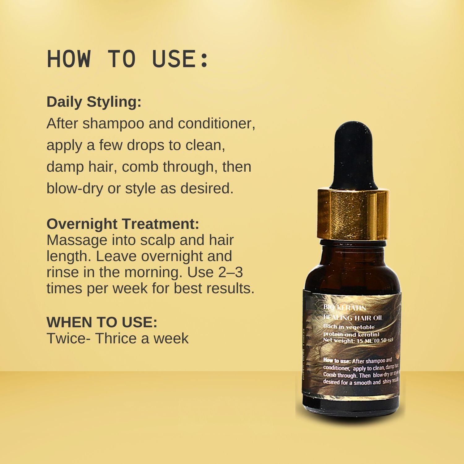 Bio Keratin Healing Hair Oil
