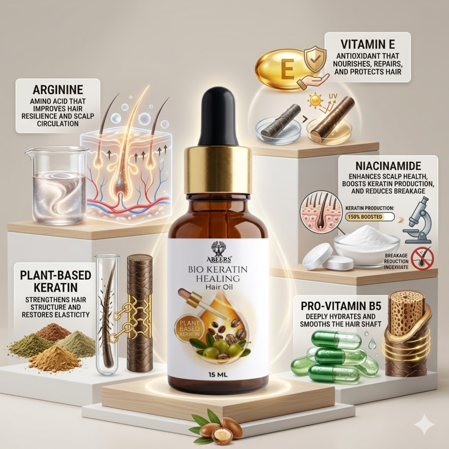 Bio Keratin Healing Hair Oil