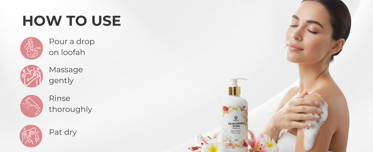Frangipani Rosa Shower Gel 300ml