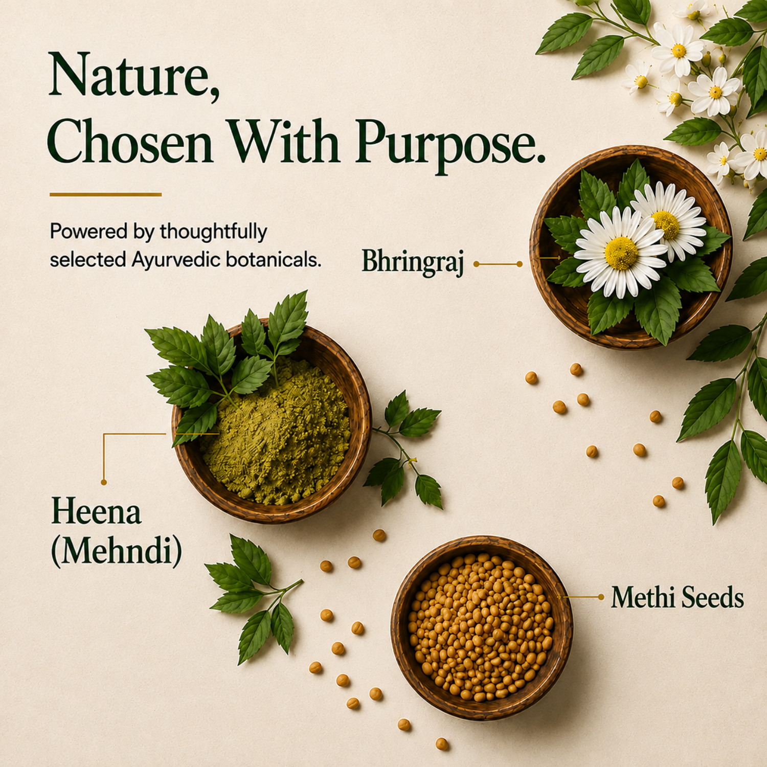 Heena Bhringraj Hair Cleanser with Methi Seeds – 500ml