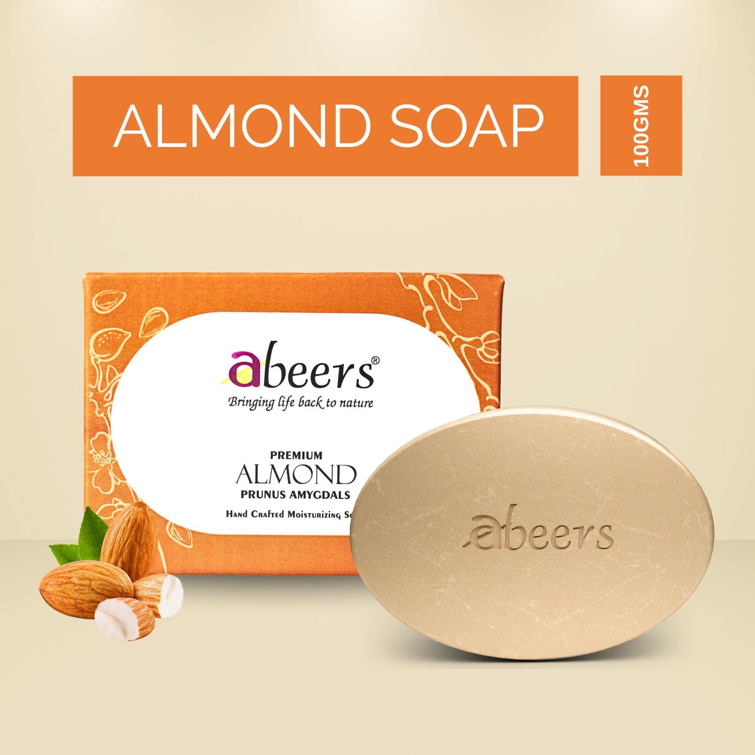 Abeers Handmade Almond Soap (100g)