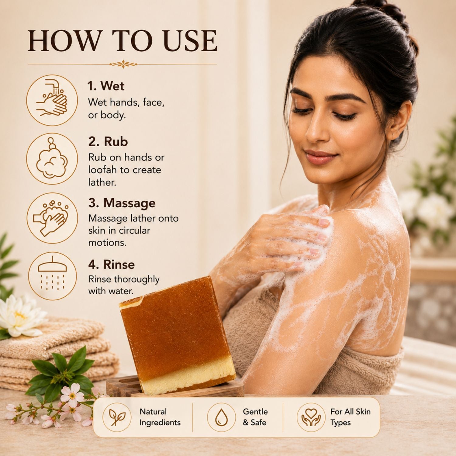 Oud Mukhallat Handmade Soap (125g)