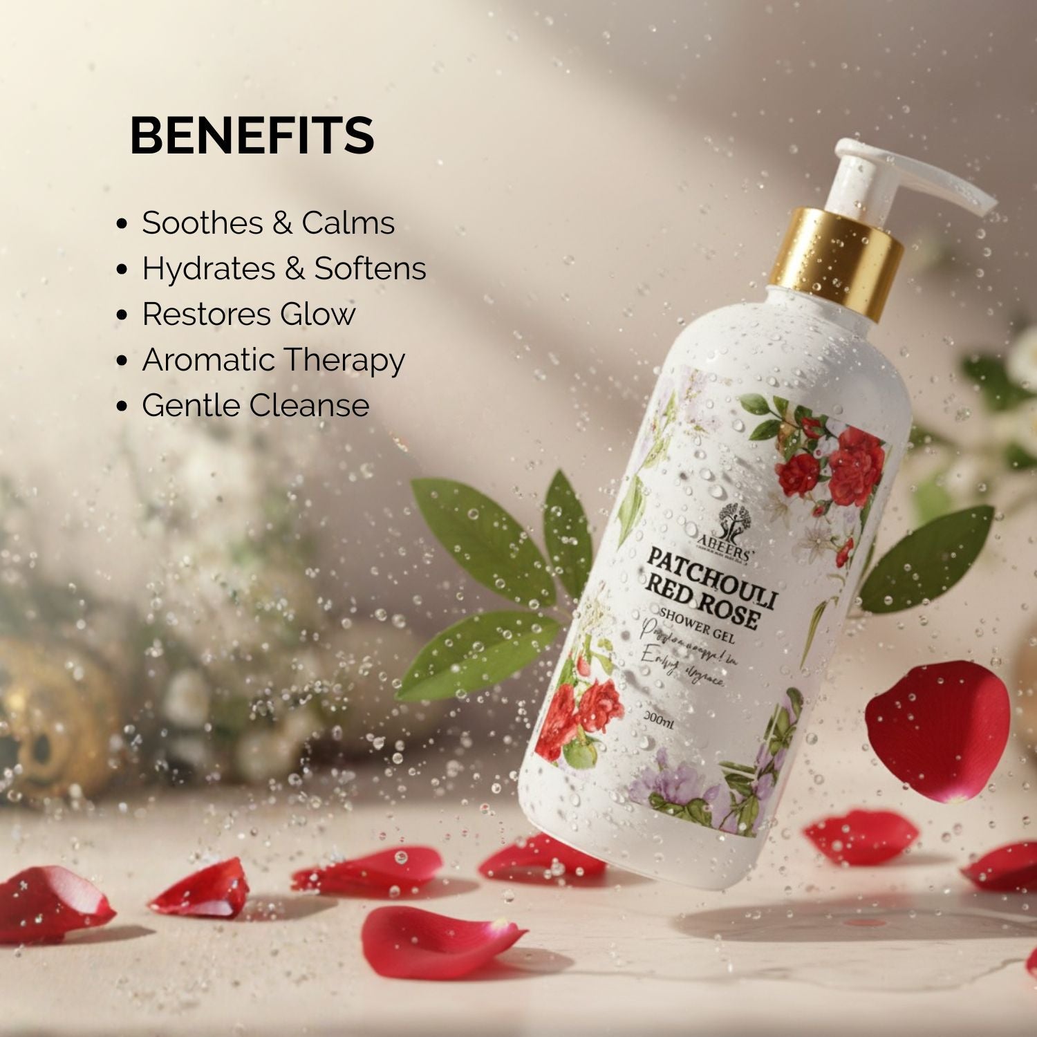 Patchouli Red Rose Shower Gel