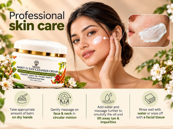 Amrit D-Tan Cleanser Cream (250gm)