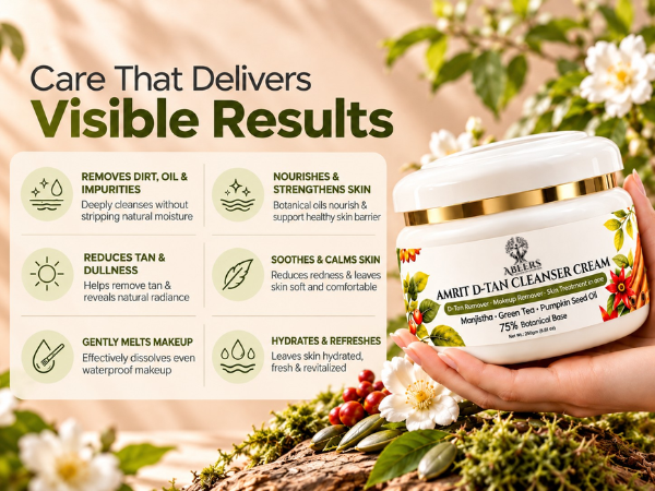 Amrit D-Tan Cleanser Cream (250gm)