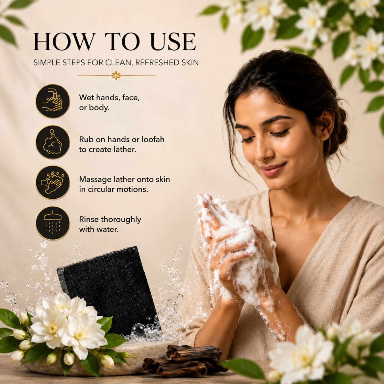 Oud Kasturi Handmade Soap (125g)