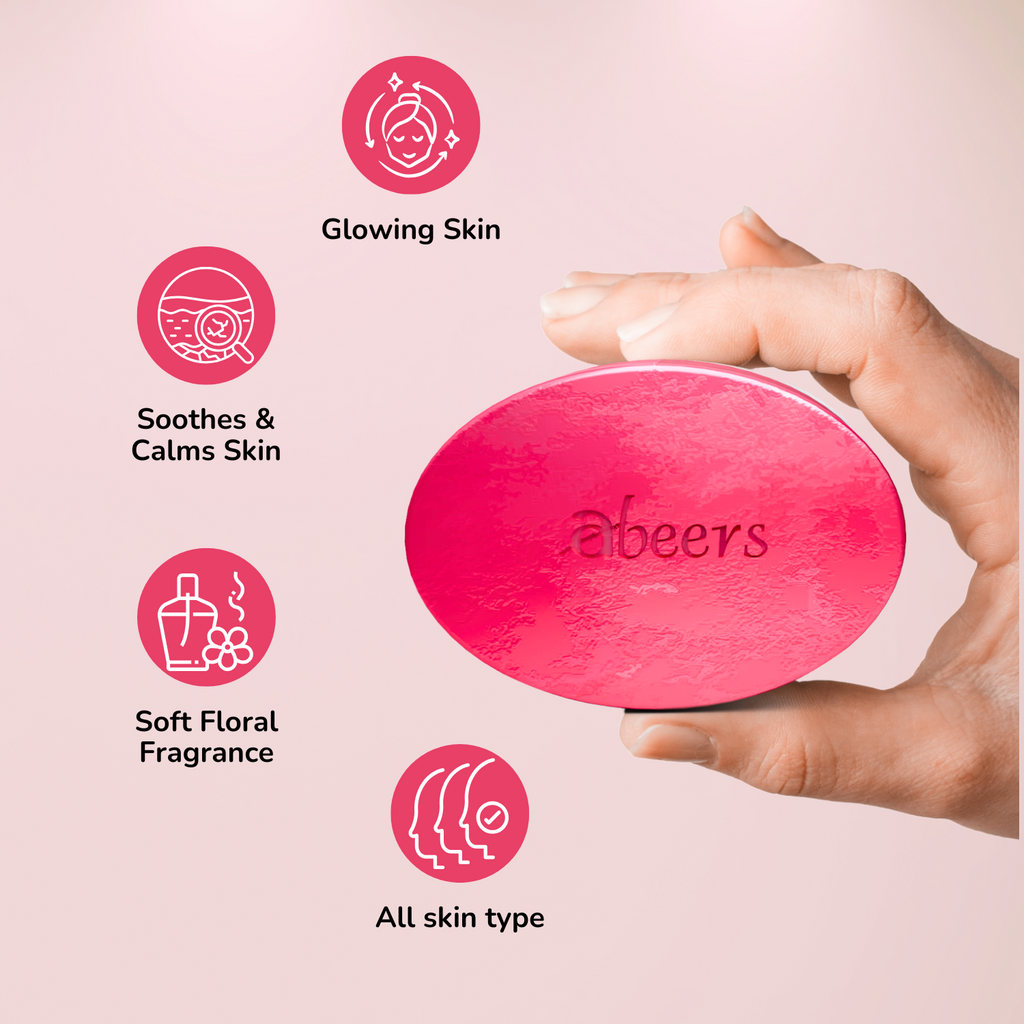 Abeers Handmade Rose Soap (100g)