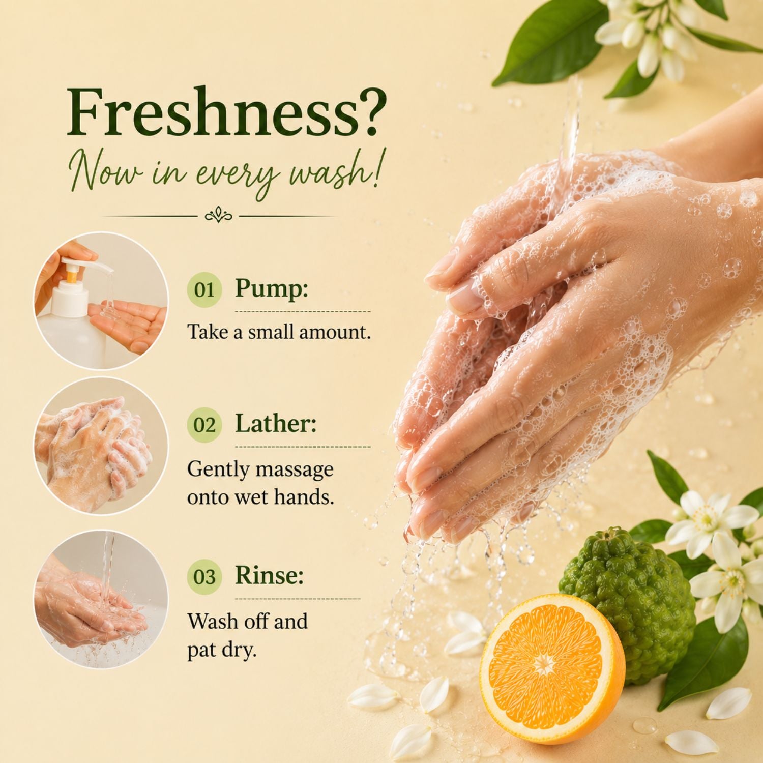 Bergamot Neroli Handwash 300ml