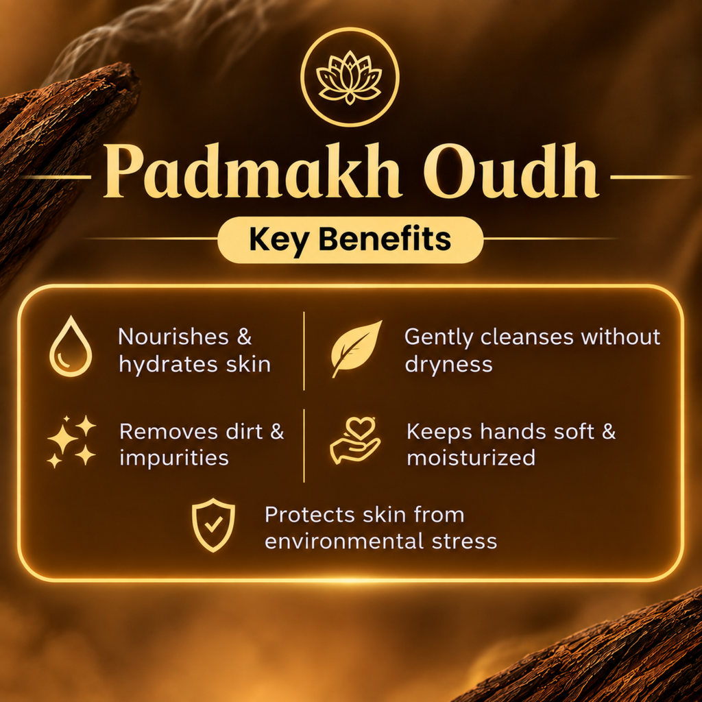 ABEERS Oud Ritual Gift Box — 3-Piece Ayurvedic Bath & Body Set in Handcrafted Wooden Crate