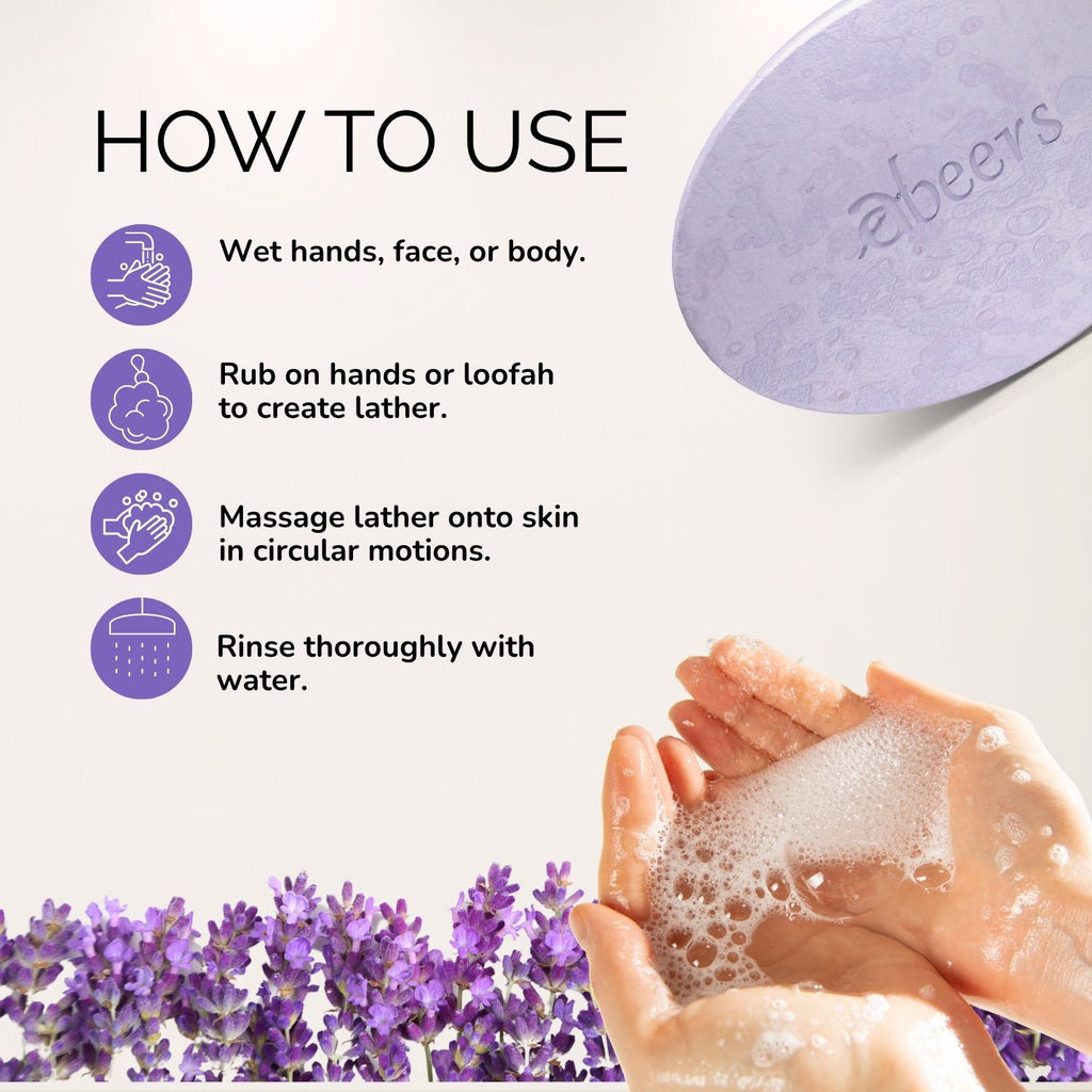 Abeers Handmade Lavender Soap (100g)