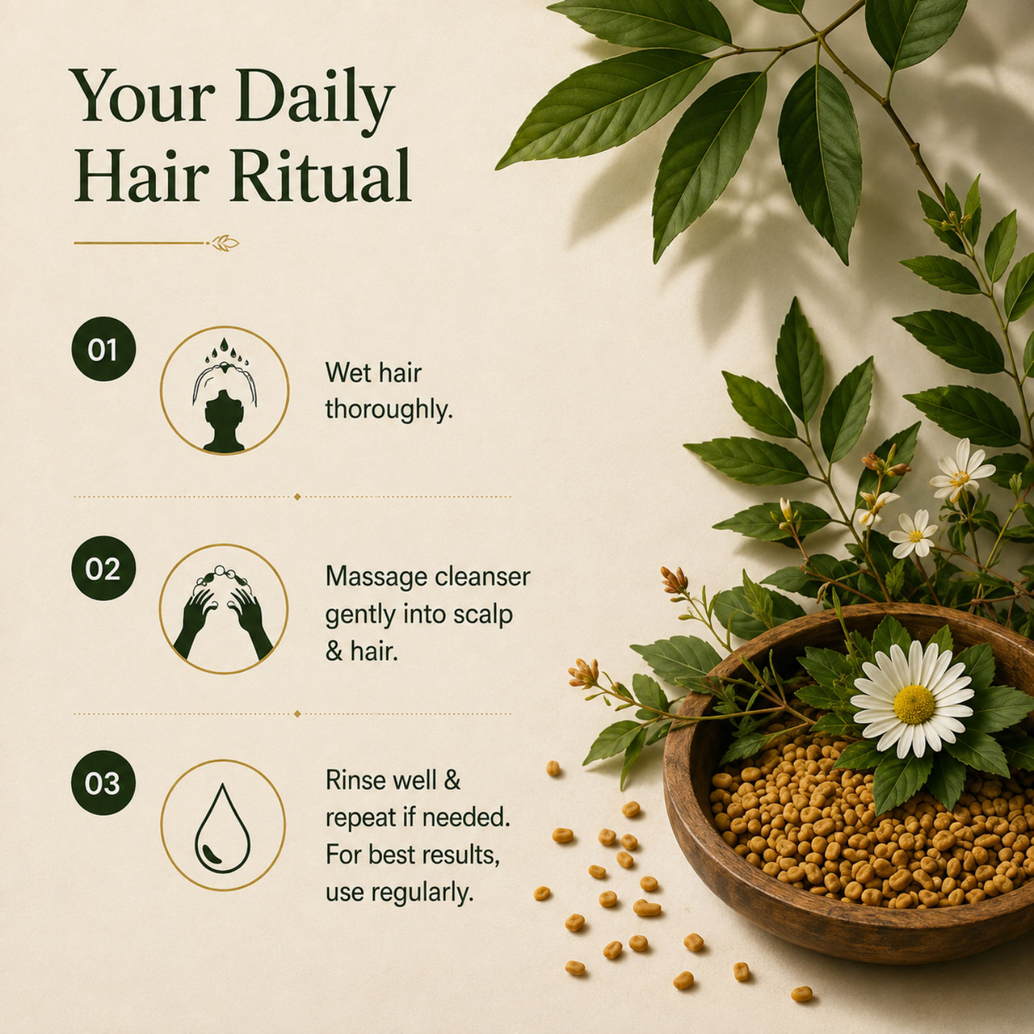 Heena Bhringraj Hair Cleanser with Methi Seeds – 500ml