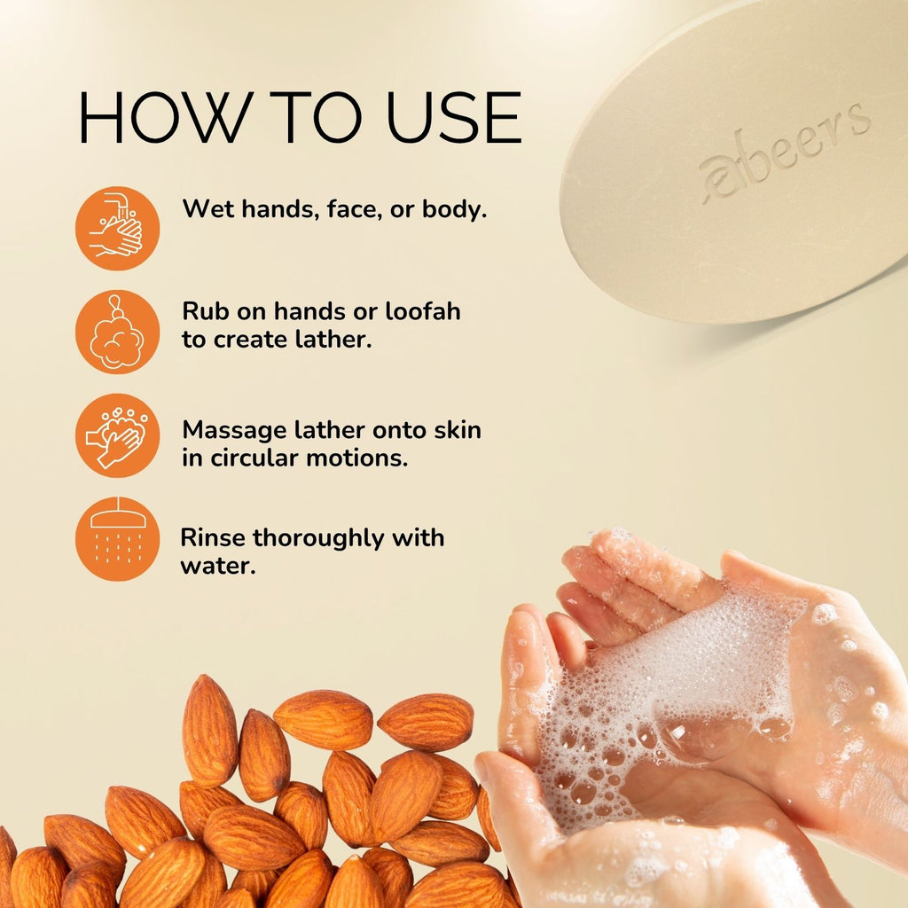 Abeers Handmade Almond Soap (100g)