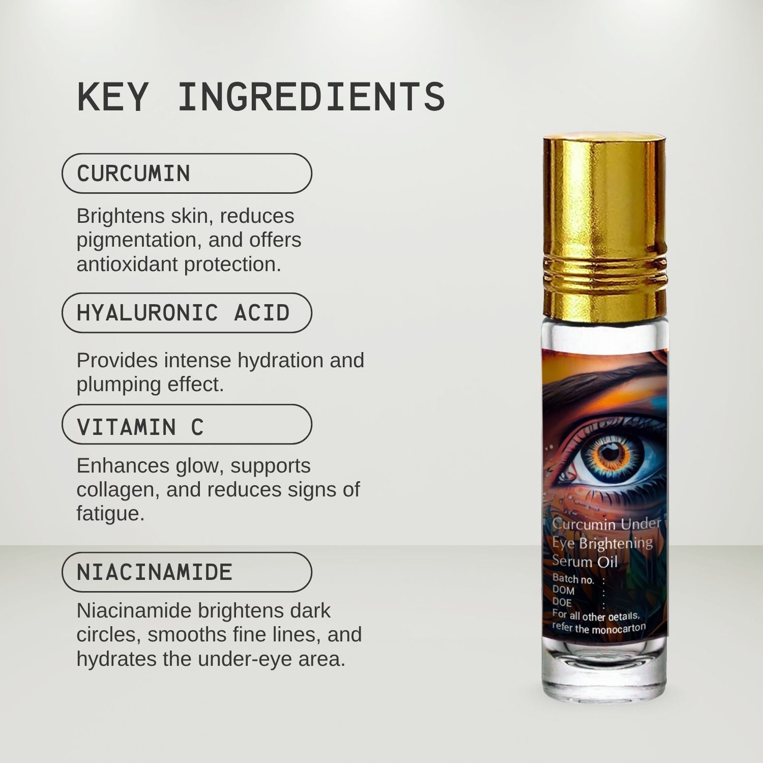 Curcumin Eye Brightening Serum Roll-On