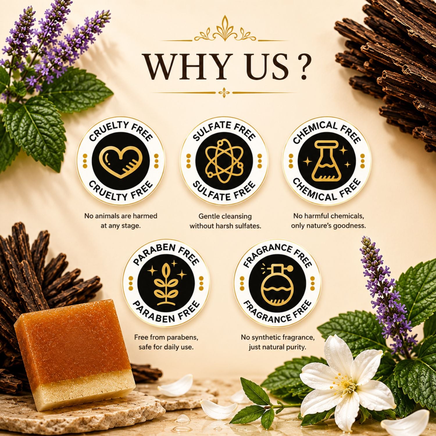 Oud Mukhallat Handmade Soap (125g)