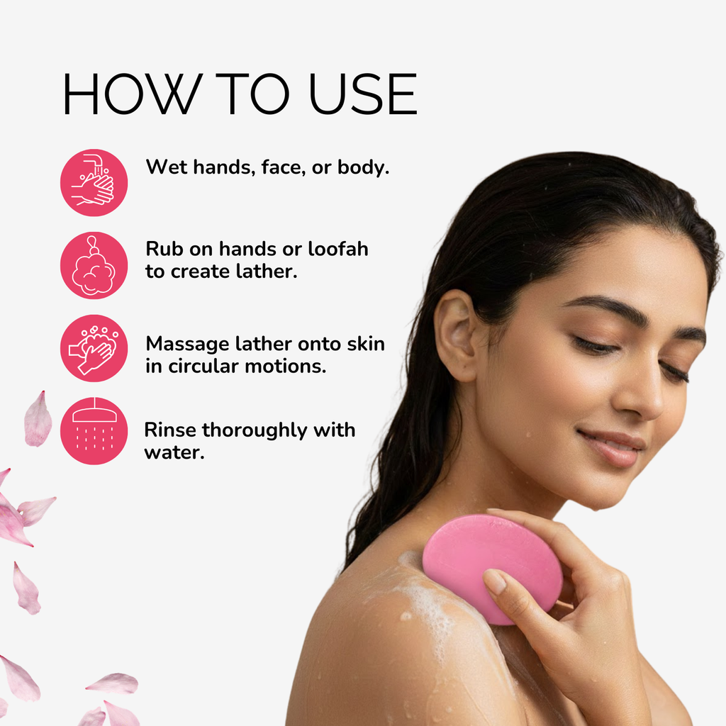 Handmade Rose Soap Pack