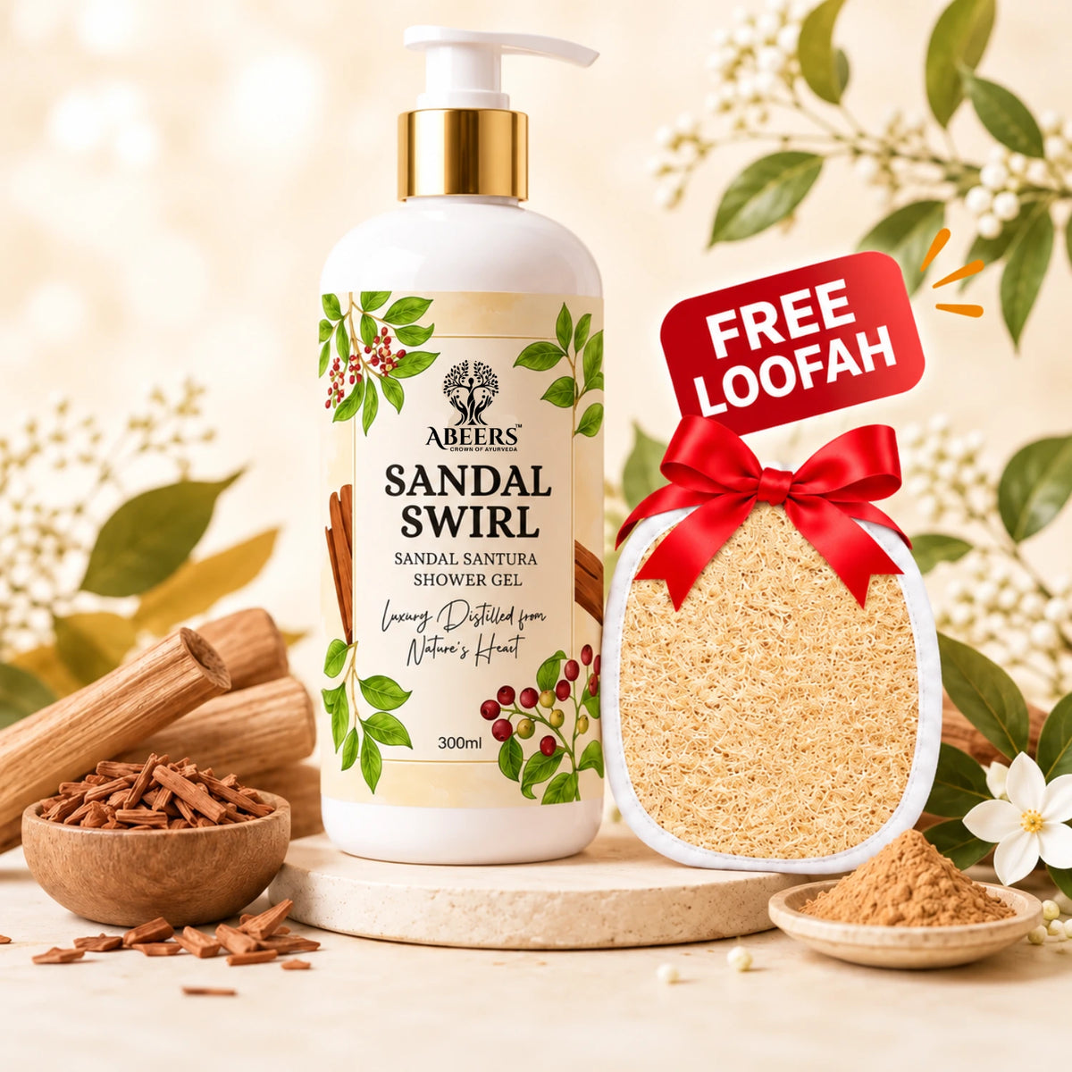 Sandal Swirl Shower Gel 300ml