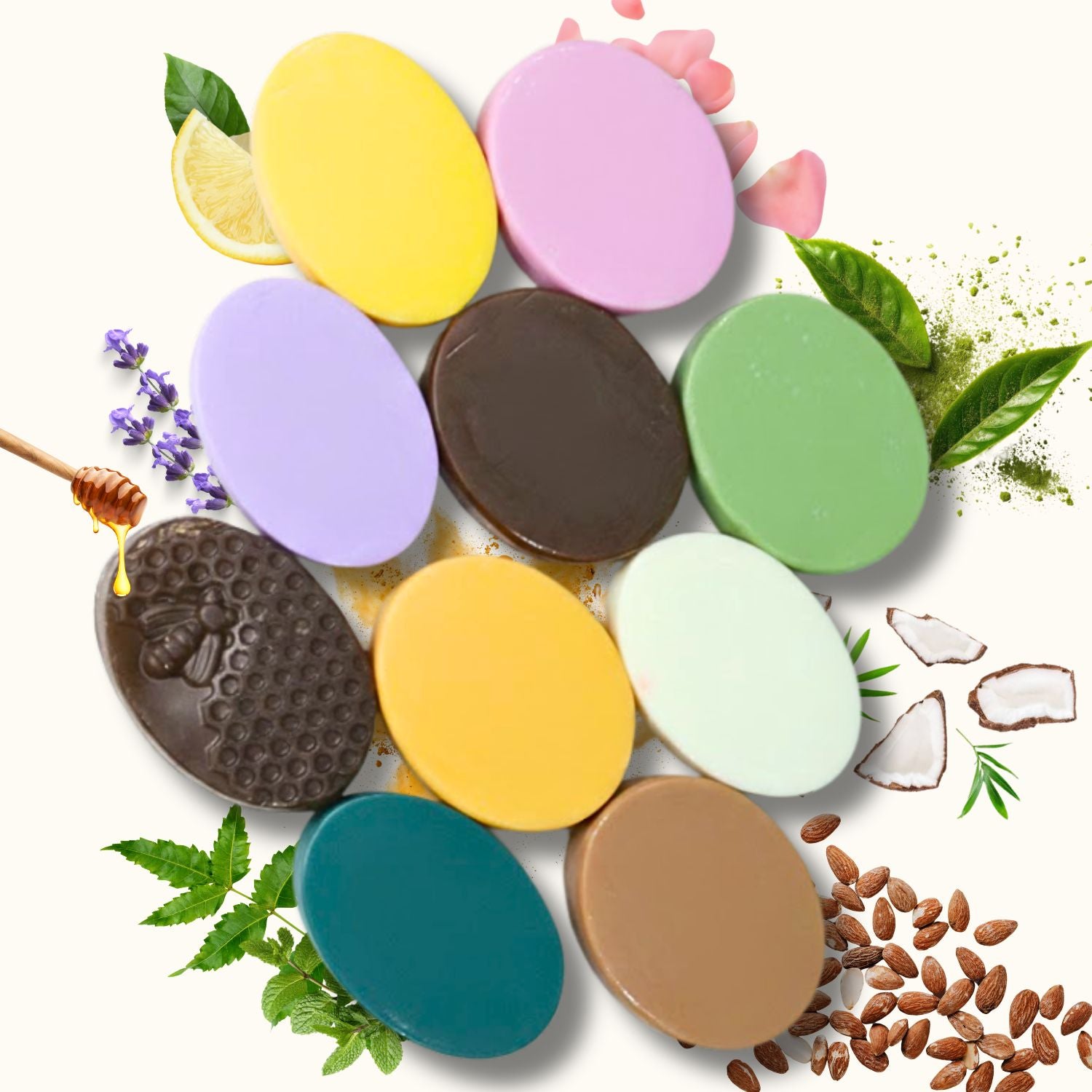 Handmade Mega Soap Combo (10 Bars x 100g)