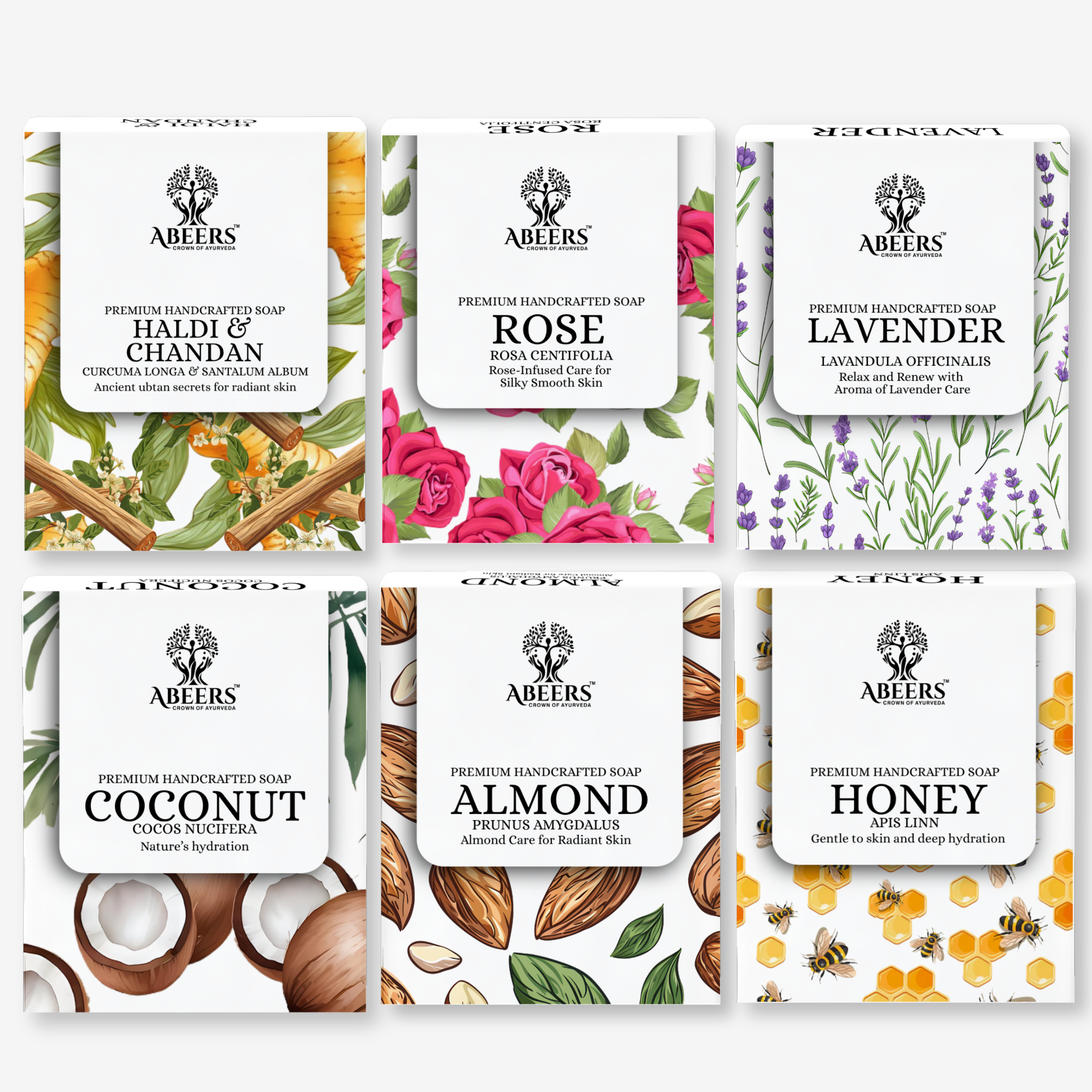 Handmade Soaps Combo – (6 x 100g)