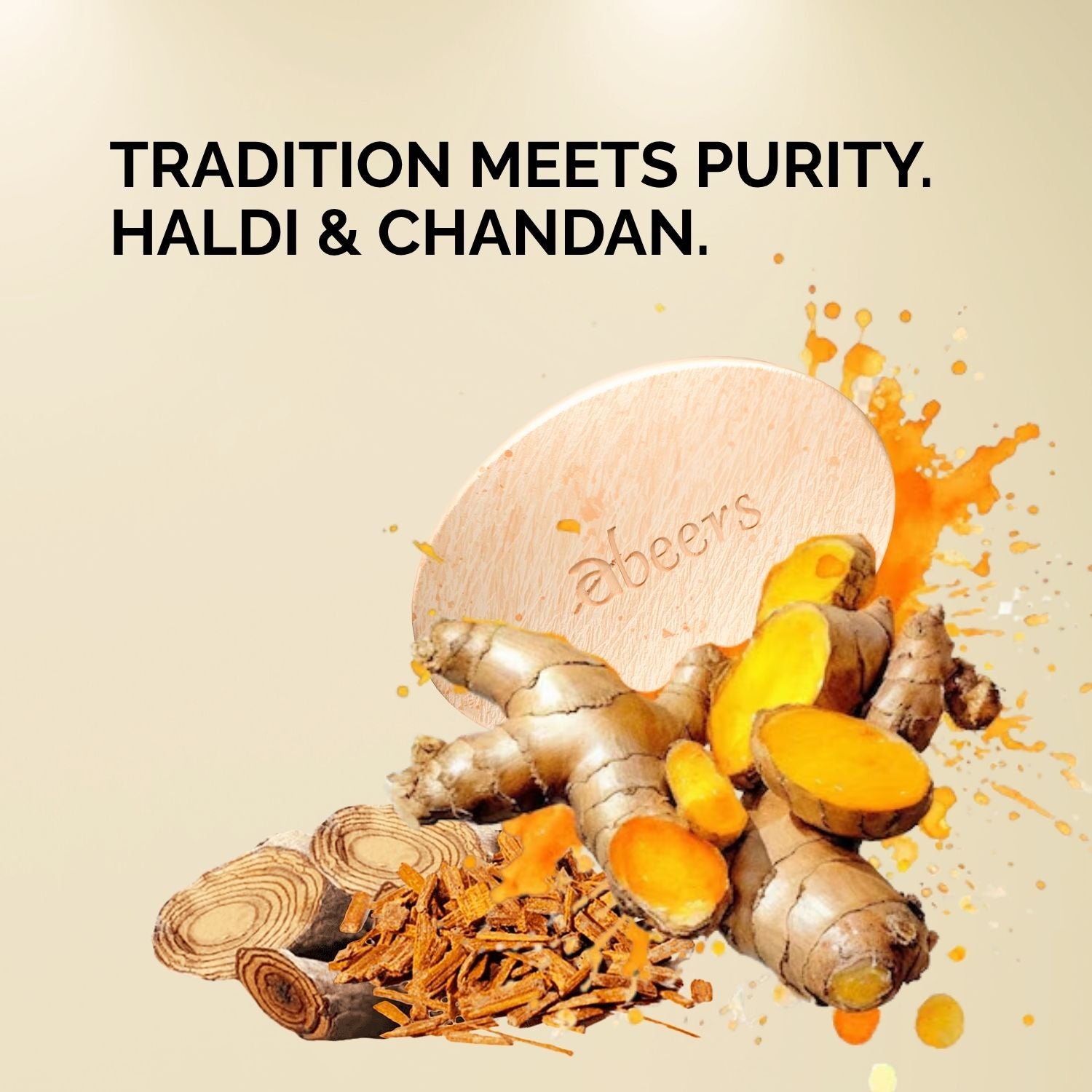 Abeers Handmade Haldi Chandan Soap (100g)