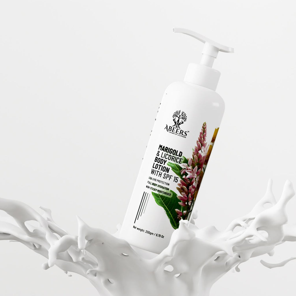 Abeers Marigold & Licorice Body Lotion SPF 15