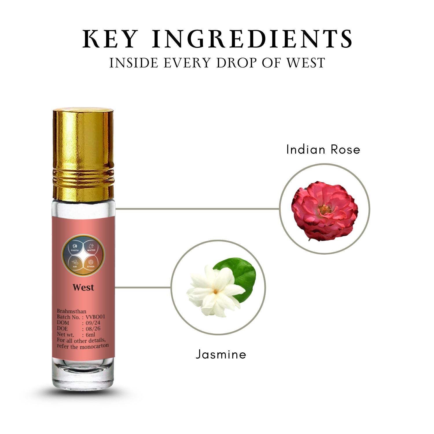 Vaastu Vaidyam Essential Oil Roll-Ons 30ml (5 x 6ml)