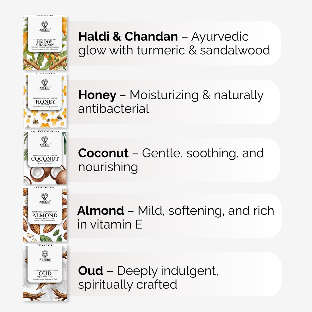 Handcrafted Cold Processed Soap Combo –  (9 x 100g)