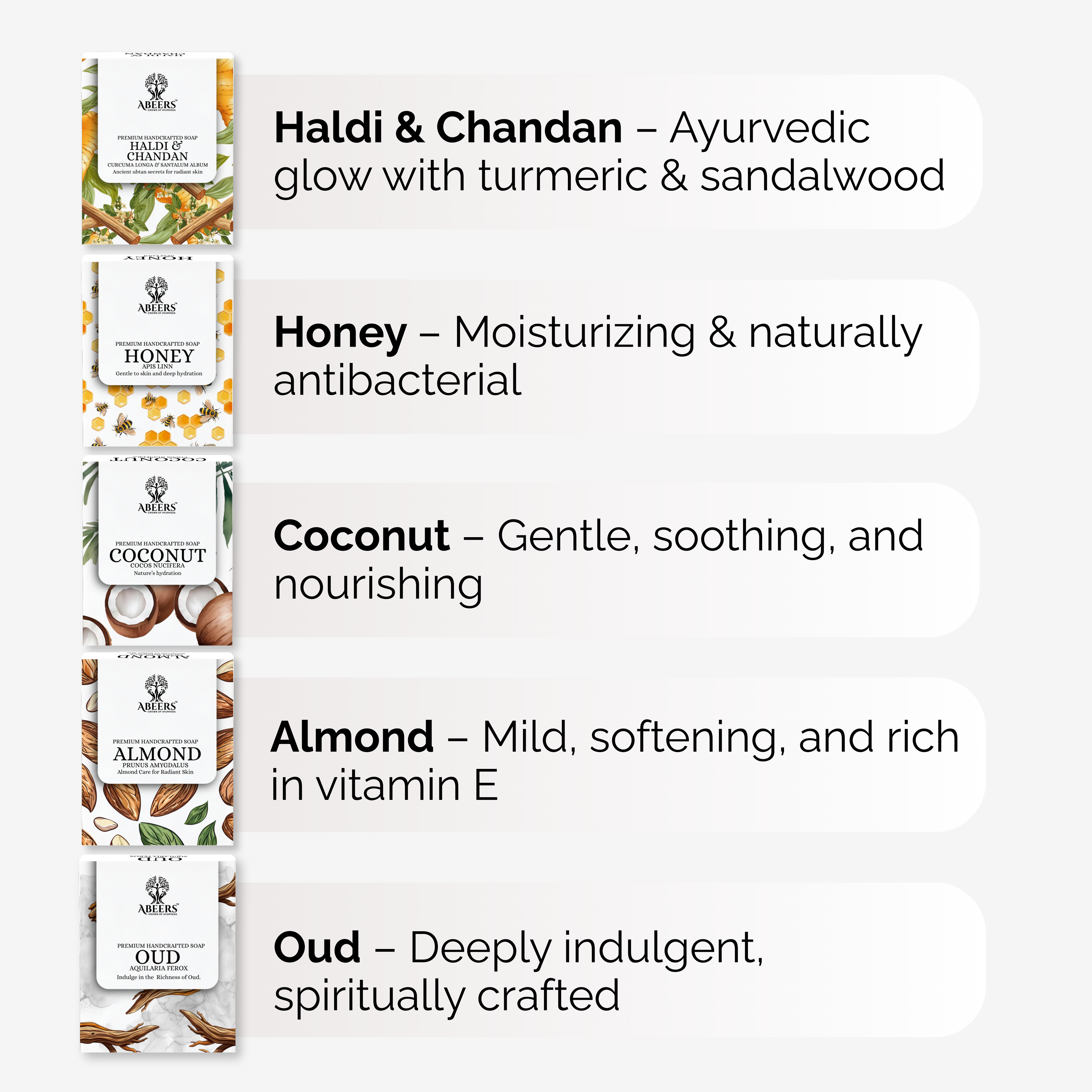 Handcrafted Cold Processed Soap Combo –  (9 x 100g)