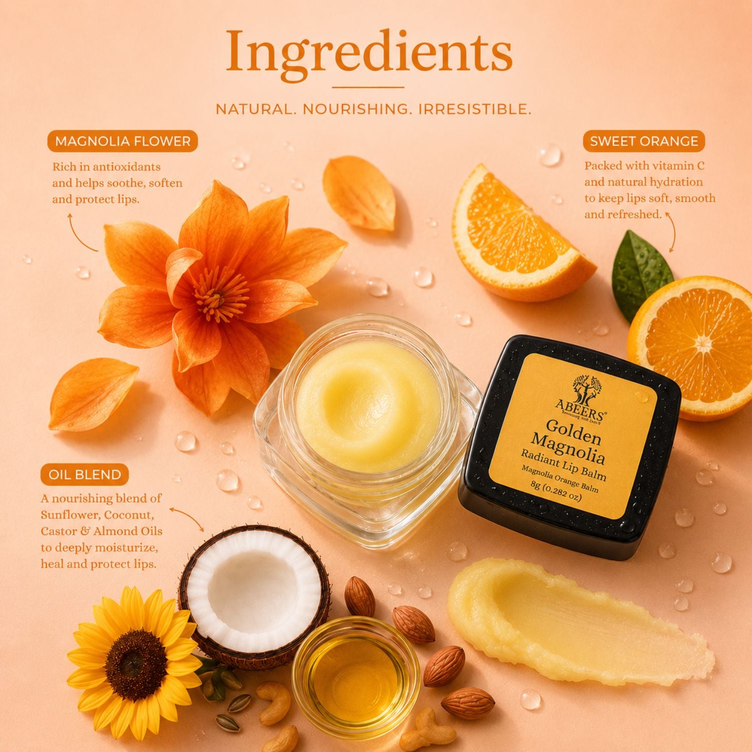 Golden Magnolia Lip Balm