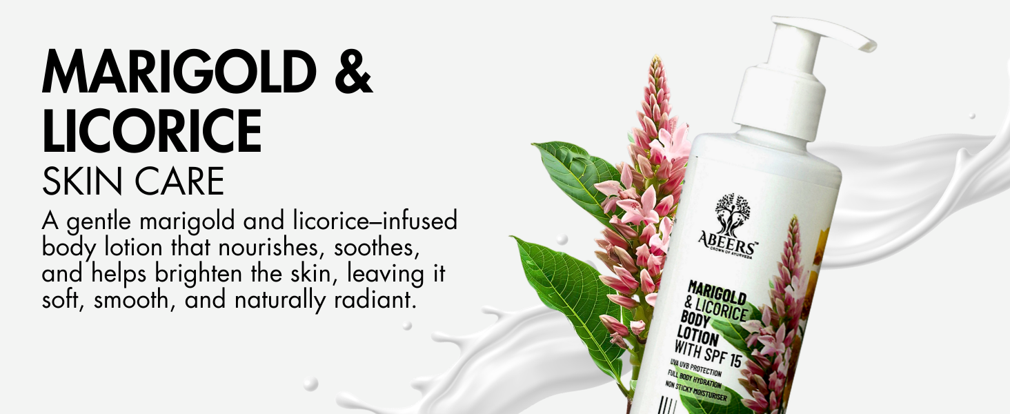 Marigold & Licorice Body Lotion SPF 15