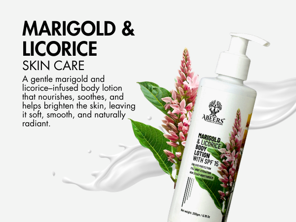 Marigold & Licorice Body Lotion SPF 15
