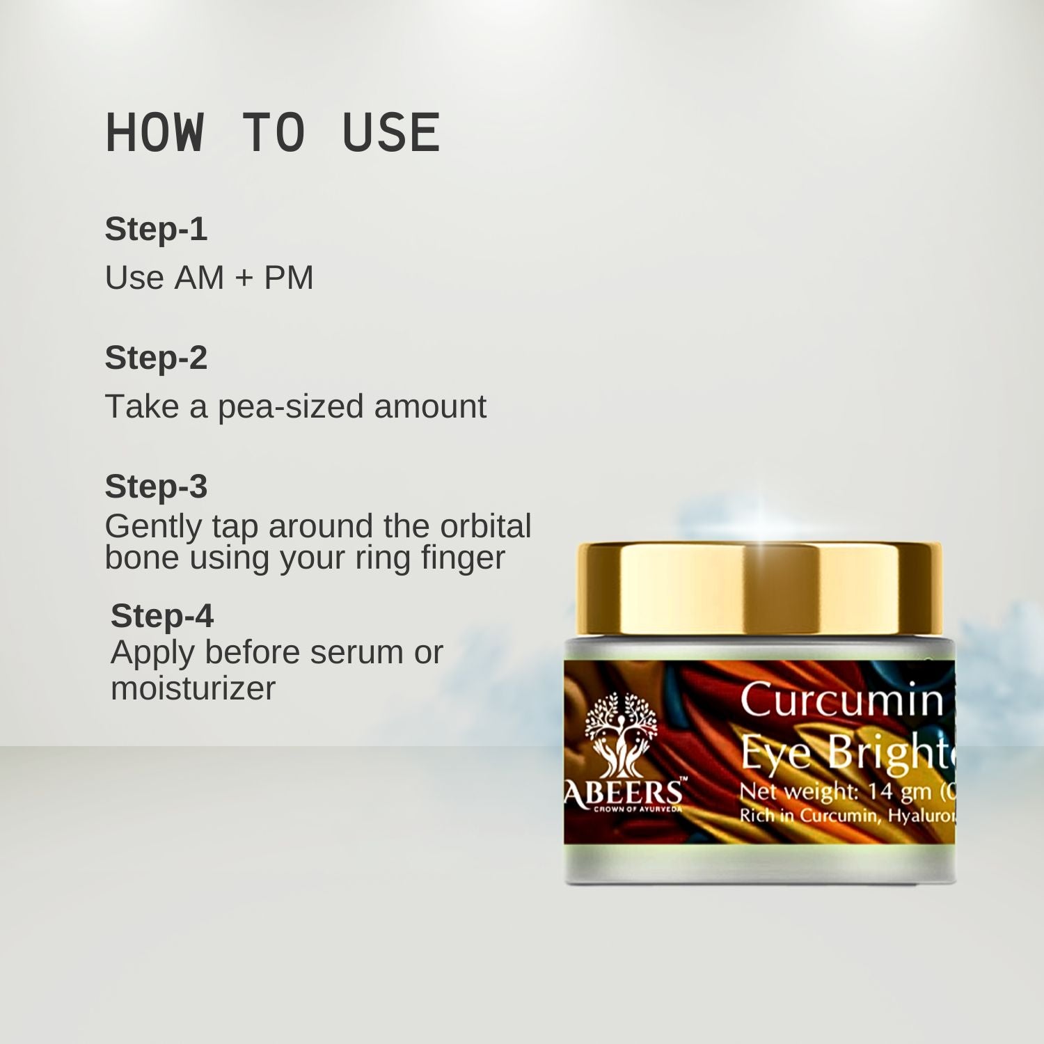Abeers Curcumin Under Eye Brightening Gel