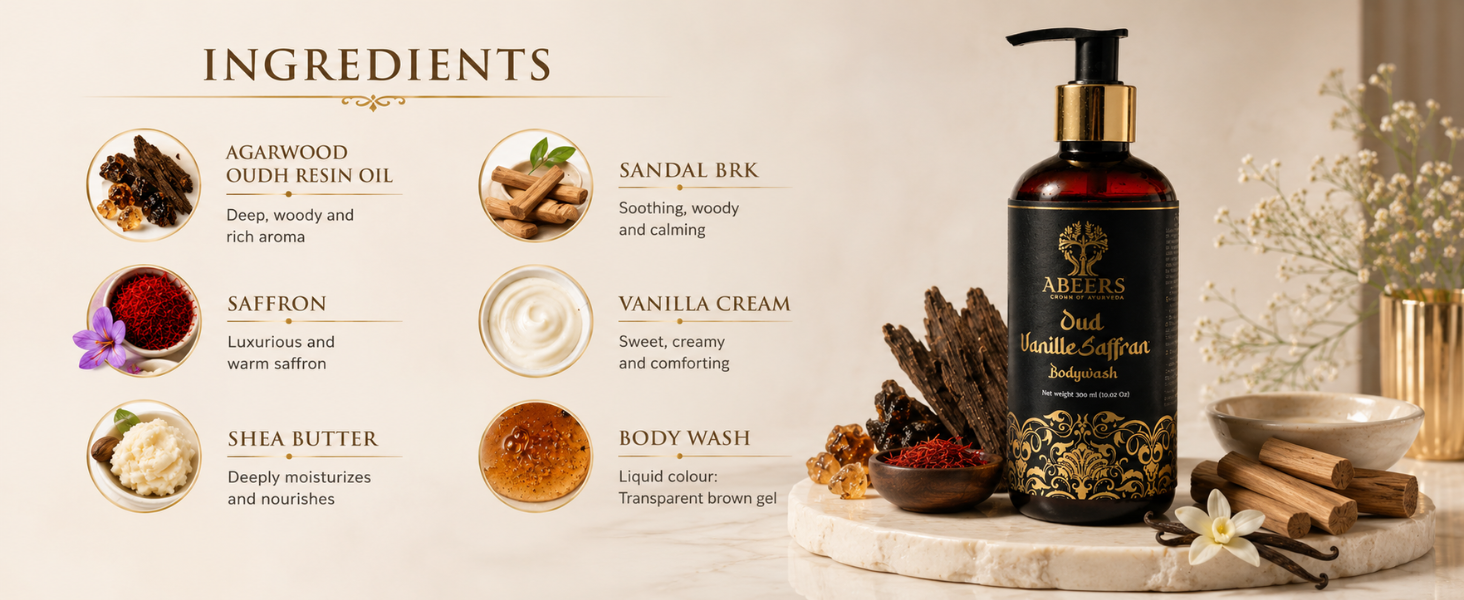 Oud Vanille Saffran Body Wash 300ml