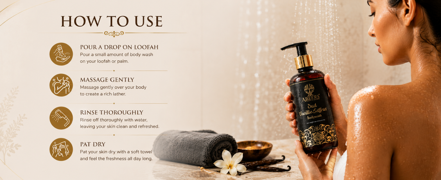 Oud Vanille Saffran Body Wash 300ml