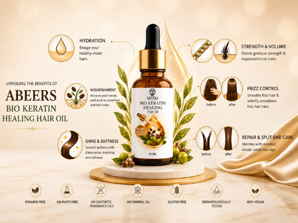 Bio Keratin Healing Hair Oil