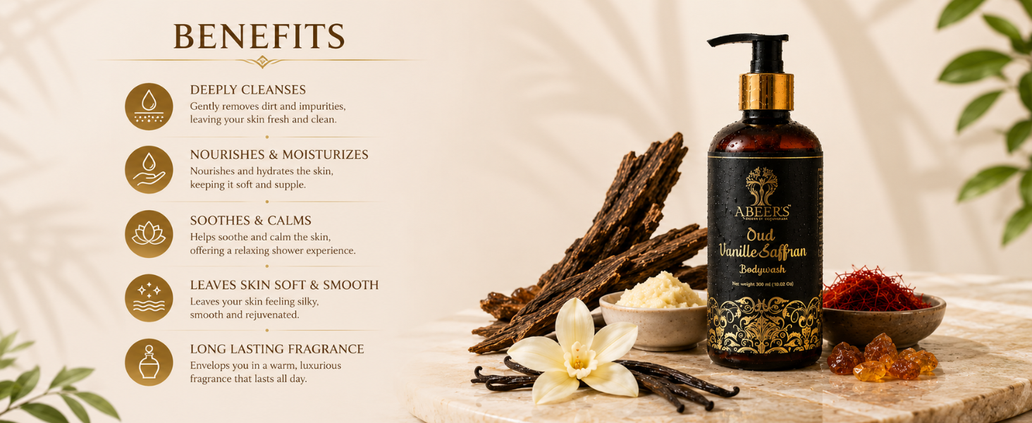 Oud Vanille Saffran Body Wash 300ml