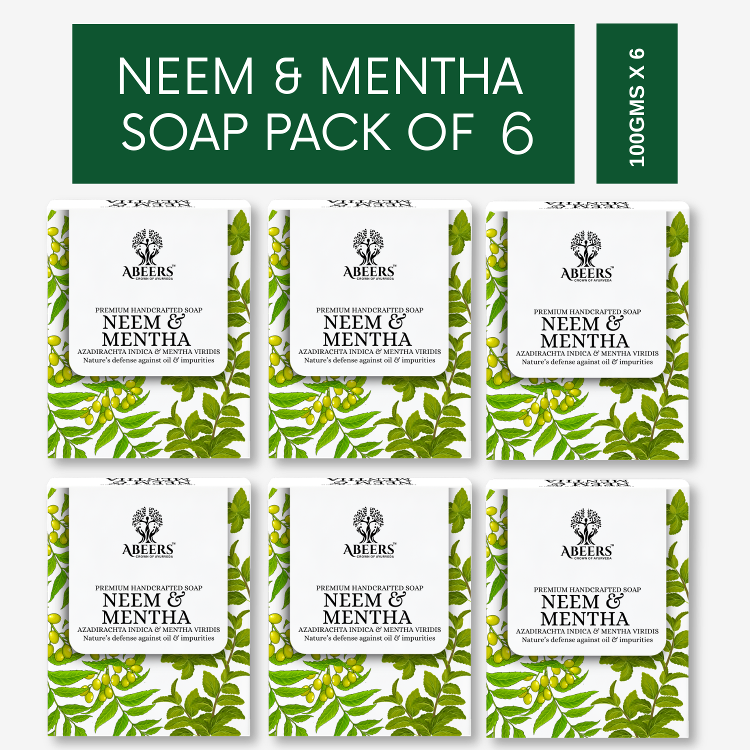 Handmade Neem & Mentha Soap